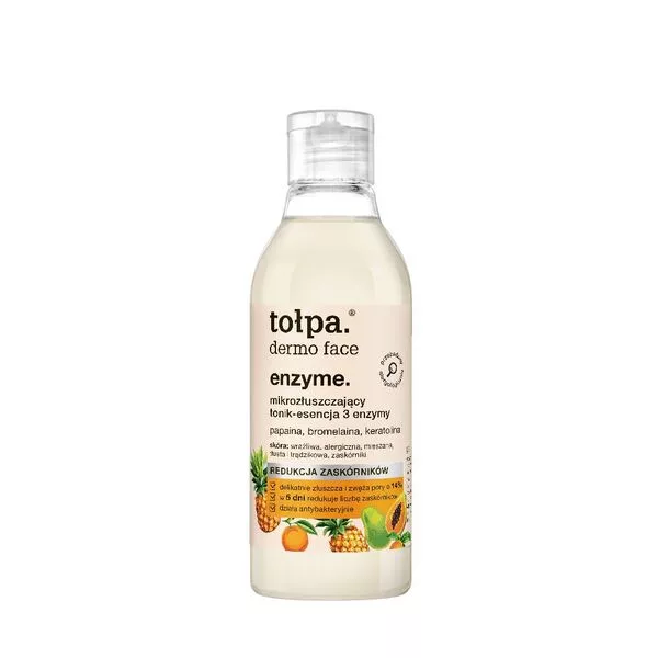 Tołpa Dermo Face Enzyme, mikrozłuszczający tonik - esencja 3 enzymy, 200ml - data ważności (5.2026)