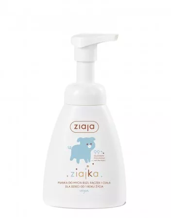 Ziaja Ziajka, pianka do mycia buzi, rączek i ciała dla dzieci, 250ml