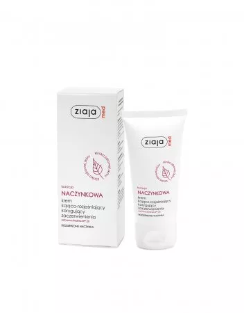 Ziaja Med Kuracja naczynkowa, krem kojąco-rozjaśniający korygujący zaczerwienienia SPF20, 50ml