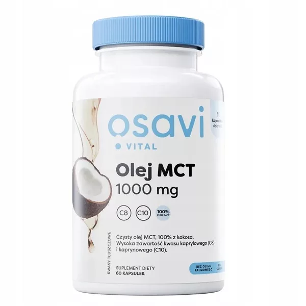 Osavi Olej MCT 1000mg suplement diety 60 kapsułek