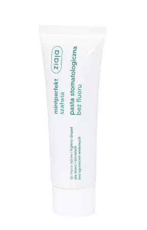 Ziaja Mintperfekt, pasta do zębów bez fluoru, szałwia, 75ml