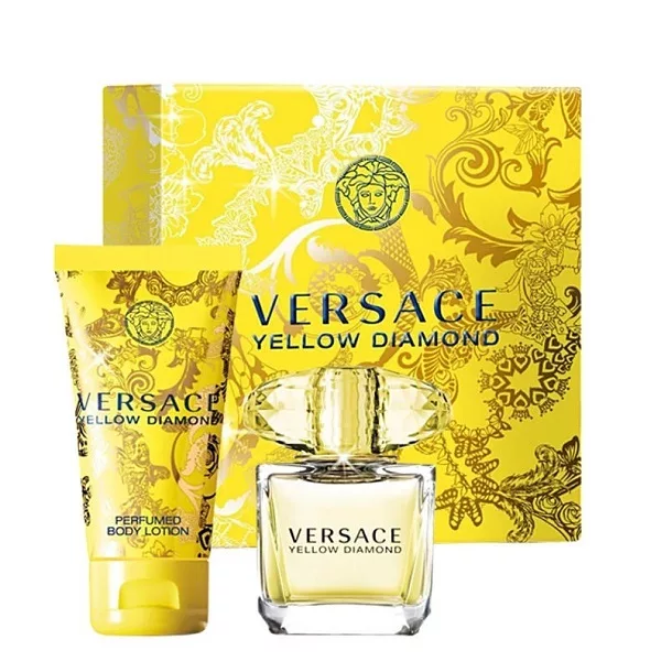 Versace Yellow Diamond zestaw woda toaletowa 90ml + balsam do ciała 100ml (W)