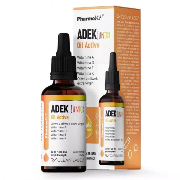 Pharmovit ADEK Junior Oil Active suplement diety w kroplach 30ml