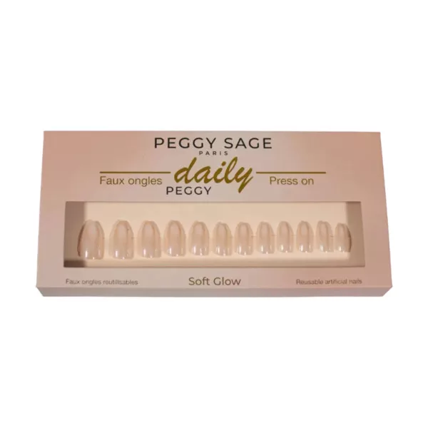 Peggy Sage, zestaw sztucznych paznokci, Soft Glow