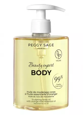 Peggy Sage, modelujący olejek do masażu z olejkiem z pomarańczy, 500ml, ref.403503