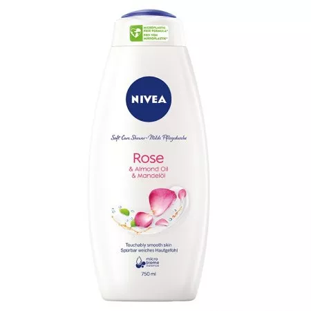 Nivea Rose & Almond Oil Care Shower pielęgnujący żel pod prysznic 750ml