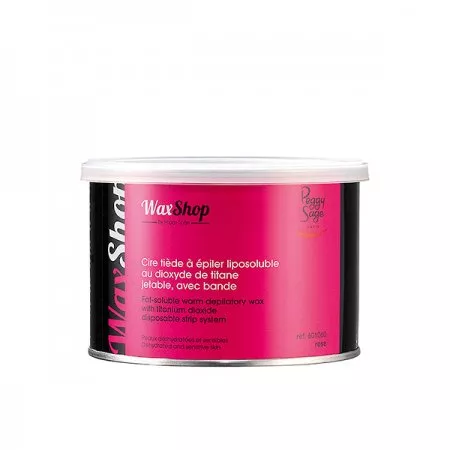 Peggy Sage, wosk do depilacji rozpuszczalny w letniej temperaturze do skóry wrażliwej i suchej, różany, 400ml