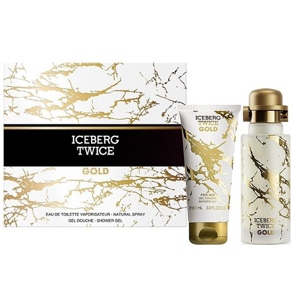 Iceberg Twice Gold zestaw woda toaletowa spray 125ml + żel pod prysznic 100ml (M)