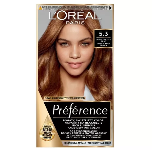 L'Oreal Paris Preference Farba do włosów 5.3 Virginie