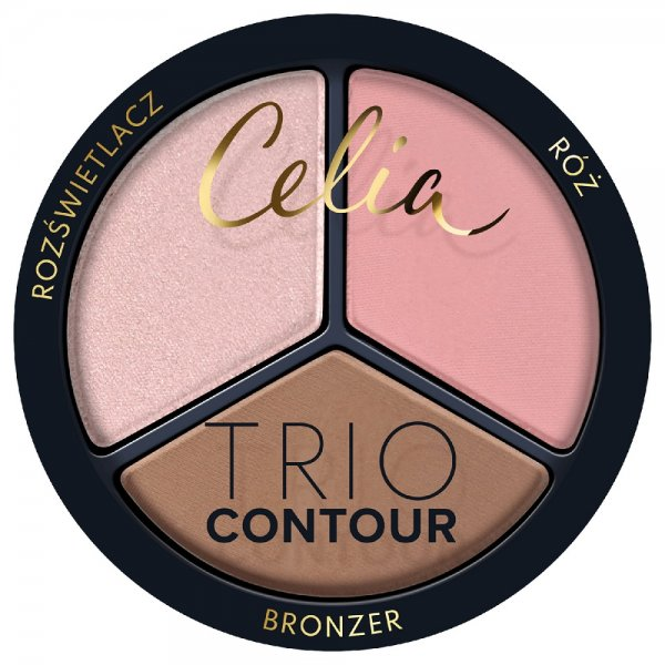 Celia Trio Contour zestaw do konturowania twarzy w pudrze 03