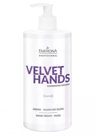 Farmona Professional Velvet Hands, Kremo-maska do dloni, 500ml
