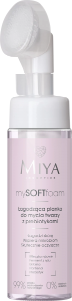 Miya Cosmetics mySOFTfoam, łagodząca pianka do mycia twarzy z prebiotykami, 150ml
