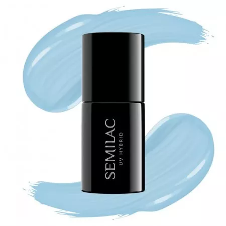 Semilac Extend, lakier hybrydowy 5w1, 7ml, 807 Pastel Blue