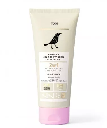 Yope Creamy Amber, kremowy żel pod prysznic, odżywczo-kojący, 200ml