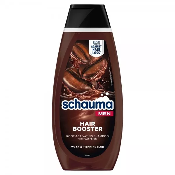 Schwarzkopf Schauma Men Hair Booster szampon aktywujący cebulki włosów z kofeiną 400ml
