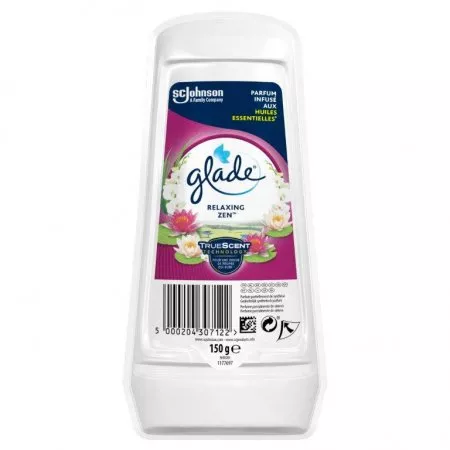 Glade Gel Relaxing Zen - wzbogacony olejkami eterycznymi odświeżacz powietrza w żelu, 150g