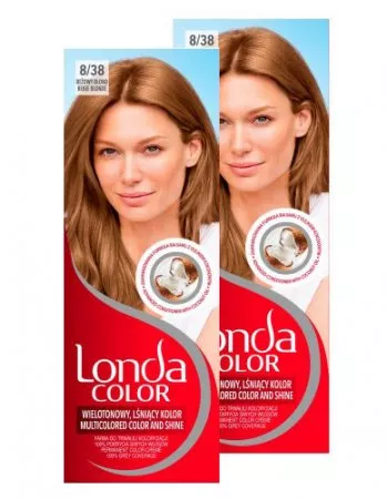 Londa Color, Farba do włosów beżowy blond 8/38, dwupak