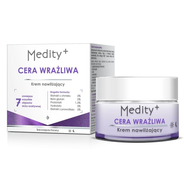 Medity+ Cera Wrażliwa krem nawilżający do twarzy 50ml