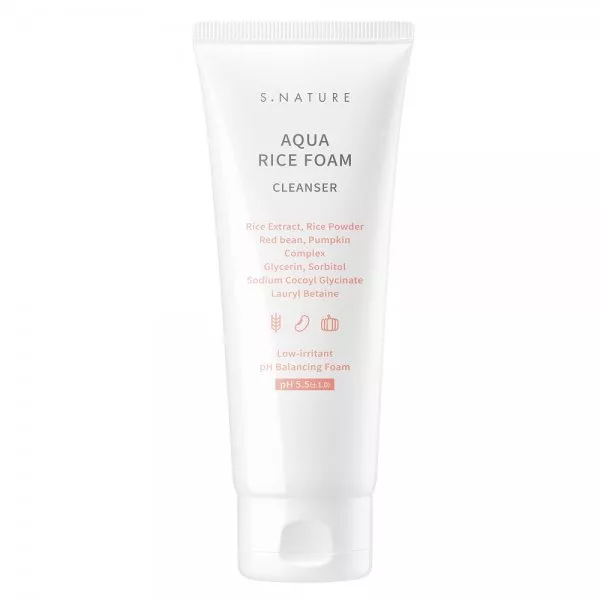 S. Nature Aqua Rice Foam Cleanser ryżowa pianka do mycia twarzy 160ml