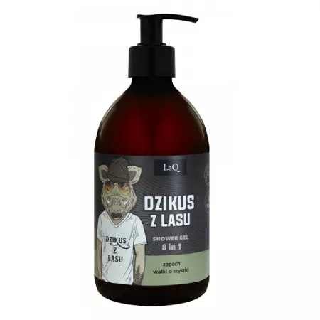 LaQ Dzik, czarny mat żel pod prysznic, 500ml