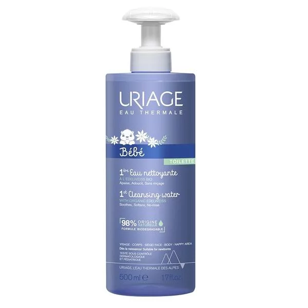 Uriage Bebe 1st Cleansing Water woda oczyszczająca dla dzieci bez spłukiwania 500ml