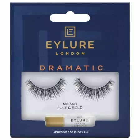 Eylure, sztuczne rzęsy z klejem, efekt podwójnej objętości, N143