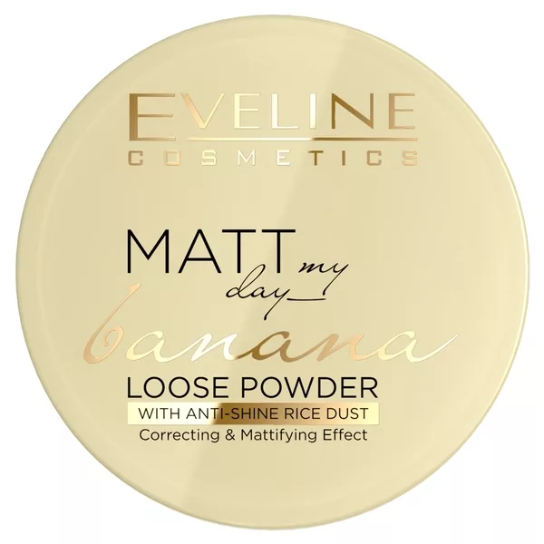 Eveline Cosmetics Matt My Day Banana Loose Powder korygująco-matujący sypki puder do twarzy 6g