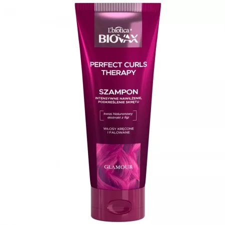 Biovax Glamour Perfect Curls Therapy intensywnie nawilżający szampon do włosów kręconych i falowanych 200ml