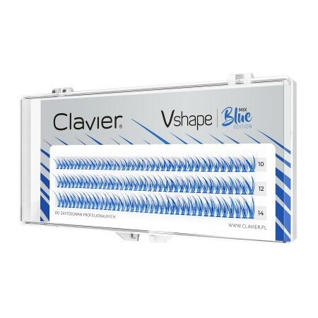 Clavier Vshape Colour Edition kępki rzęs Blue Mix