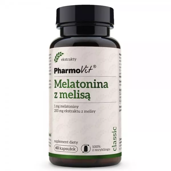Pharmovit Melatonina z melisą suplement diety 60 kapsułek