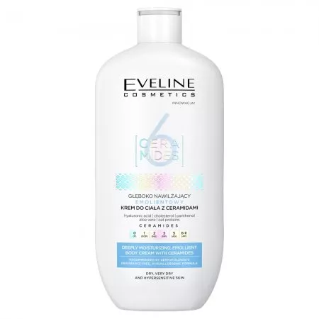 Eveline Cosmetics 6 Ceramides głęboko nawilżający emolientowy krem do ciała 350ml