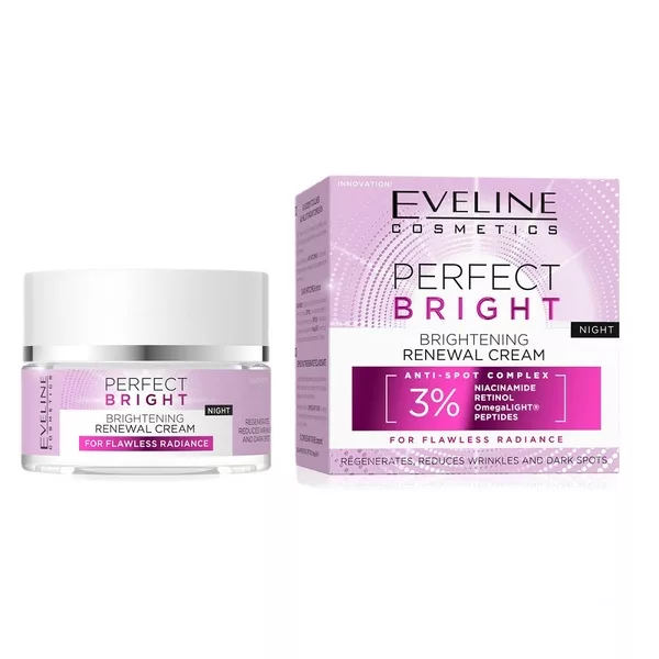 Eveline Cosmetics Perfect Bright rozjaśniający krem ​​odmładzający na noc 50ml