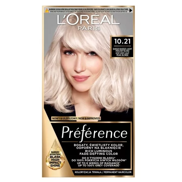 L'Oreal Paris Preference Farba do włosów 10.21 Stockholm