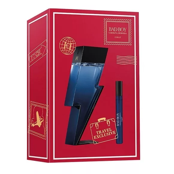 Carolina Herrera Bad Boy Cobalt zestaw woda perfumowana spray 100ml + woda perfumowana spray 10ml (M)