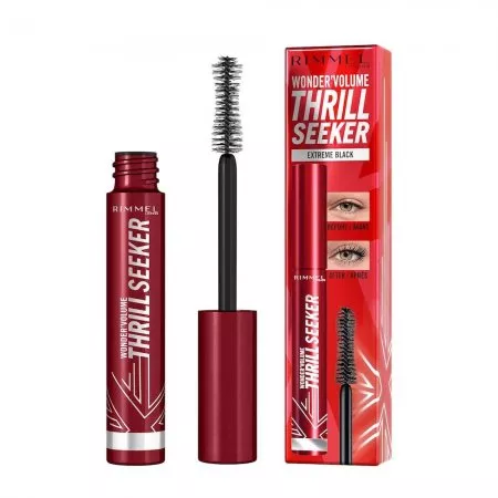 Rimmel Wonder'Volume Thrill Seeker wydłużający i zwiększający objętość tusz do rzęs 001 Black 8ml