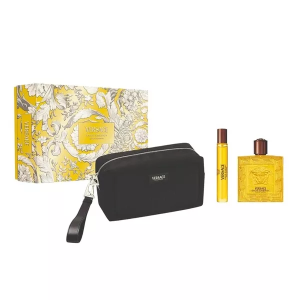 Versace Eros Energy zestaw woda perfumowana spray 100ml + woda perfumowana spray 10ml + kosmetyczka (M)