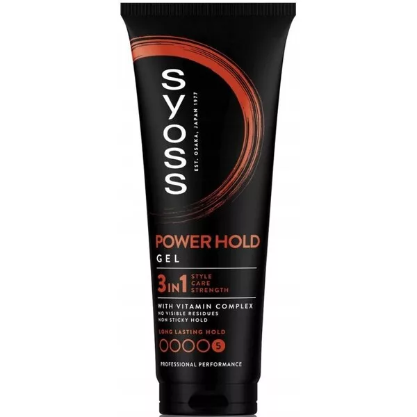 Syoss Men Power Hold Gel żel do włosów Ultra Strong 250ml