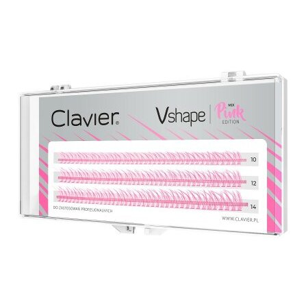 Clavier Vshape Colour Edition kępki rzęs Pink Mix