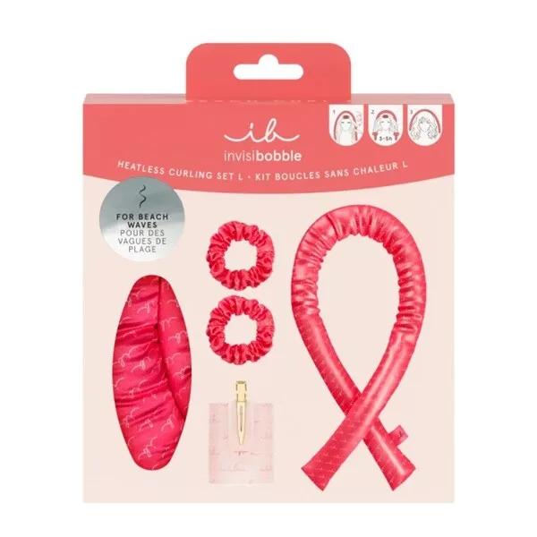 Invisibobble Heatless Curling Set zestaw do kręcenia włosów bez użycia ciepła Beach Curls L 4szt.