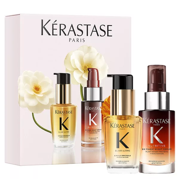 Kerastase Iconic, zestaw prezentowy do pielęgnacji włosów, serum Nutritive 30ml + olejek Elixir Ultime 30ml