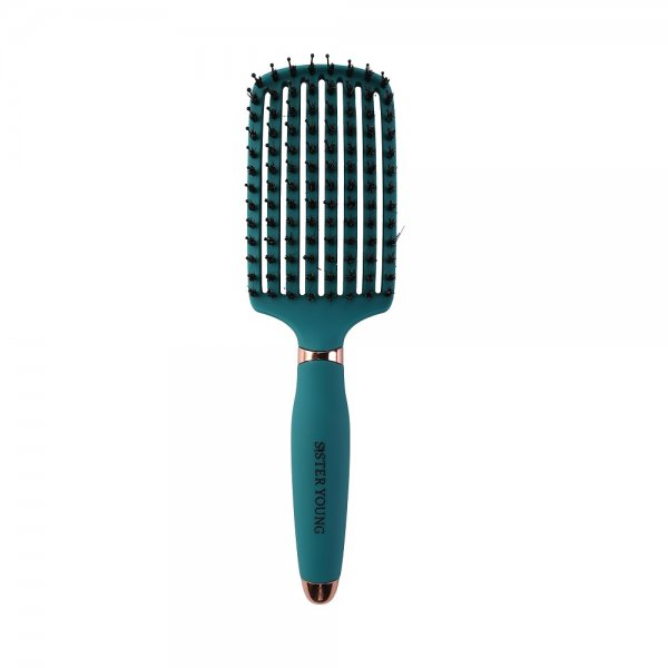 Sister Young Ovia Hair Brush szczotka do włosów z włosiem dzika Green