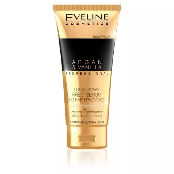 Eveline Argan&Vanilia, professional luksusowy krem-serum do rąk i paznokci, 100ml
