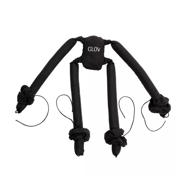 Glov CoolCurl Spider Set wałki do kręcenia włosów na zimno do włosów długiej i średniej długości Black 4szt