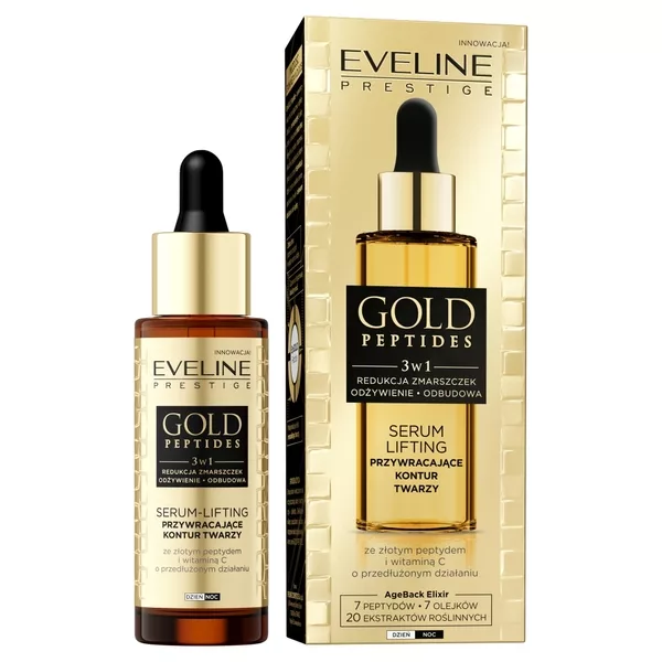 Eveline Gold Peptides, serum-lifting do twarzy, 30ml