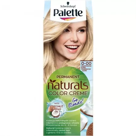 Schwarzkopf Palette Permanent Naturals Color Creme Go Blonde rozjaśniająca farba do włosów 100/ 0-00 Skandynawski Blond