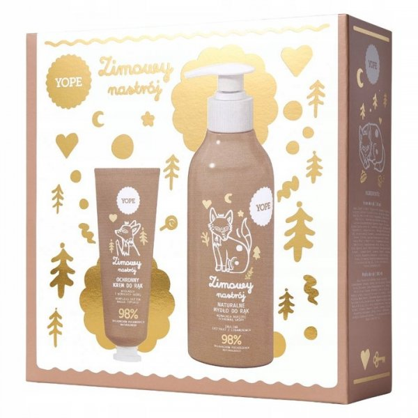 Yope Zestaw Zimowy Nastrój, mydło 300ml + krem do rąk 50ml