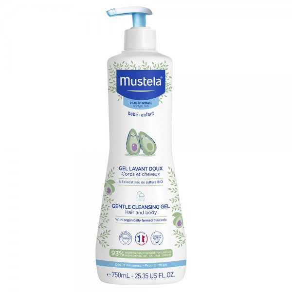 Mustela Gentle Cleansing Gel delikatny żel do mycia ciała i włosów 750ml