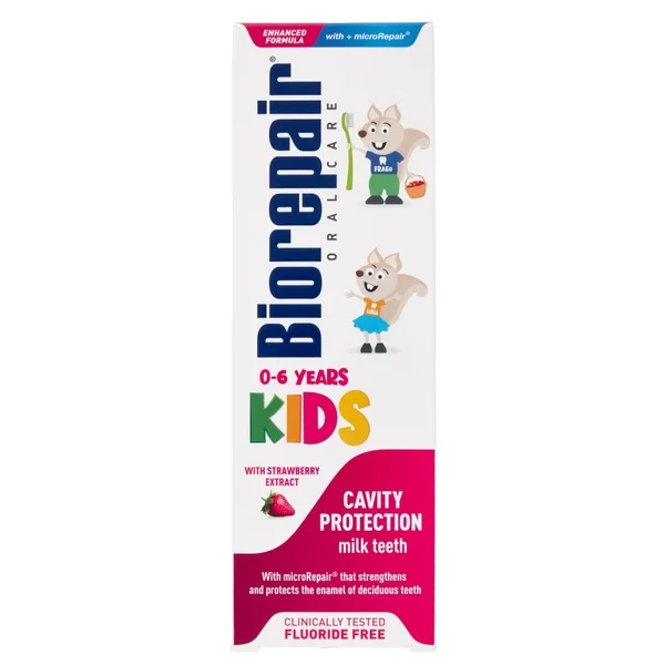 Biorepair Kids pasta do zębów dla dzieci 0-6 lat Truskawka 50ml