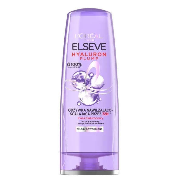 L'Oreal Paris Elseve Hyaluron Plump Odżywka Nawilżająco-Scalająca, 200ml