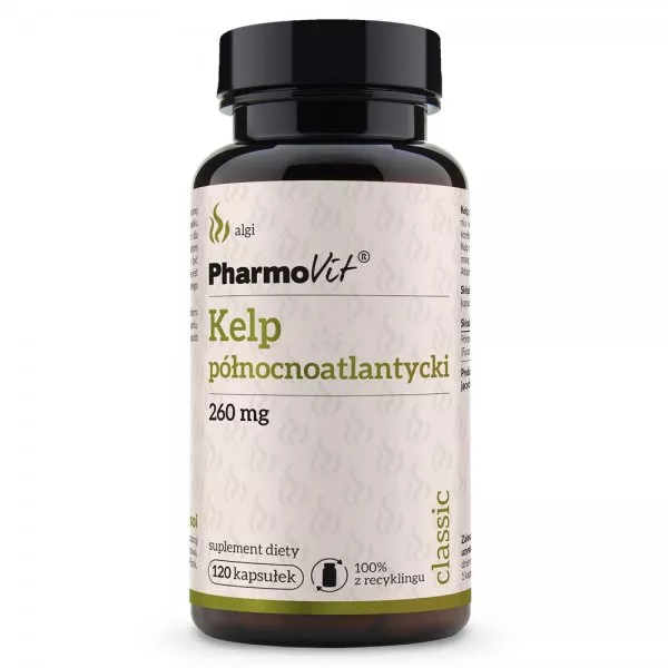 Pharmovit Kelp północnoatlantycki suplement diety 120 kapsułek